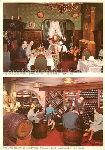 AK / Ansichtskarte Copenhagen_Kobenhavn The Fireplace Room The Wine Cellar Copenhagen Kobenhavn
