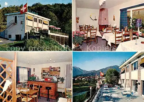 AK / Ansichtskarte Tesserete Albergo Gloria Gastraeume Terrasse Tesserete
