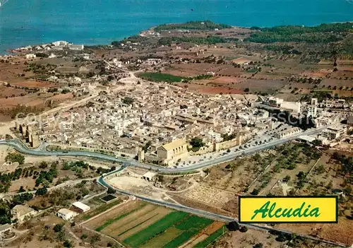 AK / Ansichtskarte Alcudia_Mallorca Fliegeraufnahme Alcudia Mallorca