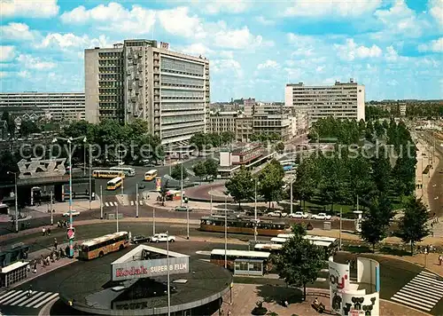AK / Ansichtskarte Rotterdam Bahnhofsplatz Weena und Hauptpostamt Rotterdam