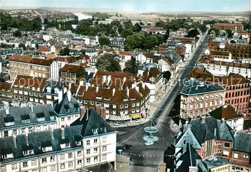 AK / Ansichtskarte Elbeuf Place du Calvaire et Cours Carnot Vue aerienne Elbeuf
