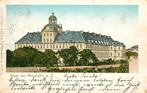 AK / Ansichtskarte Goldfensterkarte_Nr. 2069 Weissenfels Schloss Neu Augustusburg Goldfensterkarte_Nr.