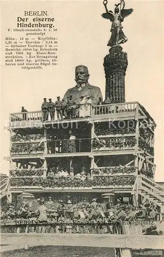 AK / Ansichtskarte Hindenburg Berlin Der eiserne Hindenburg Konzert Koenigsplatz Hindenburg