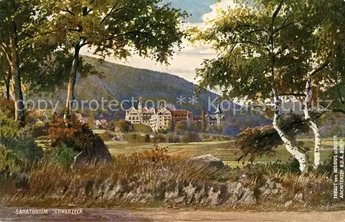 AK / Ansichtskarte Verlag_Wiedemann_WIRO_Nr. 2475 A Bad Blankenburg Schwarzatal Sanatorium Schwarzeck  Verlag_Wiedemann_WIRO_Nr.