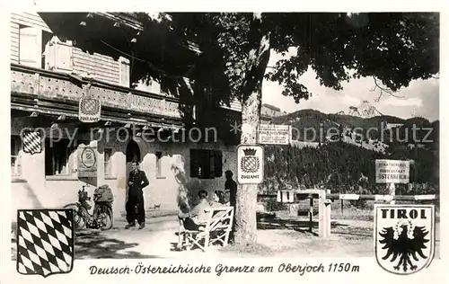 AK / Ansichtskarte Grenze_Douane_Zoll Deutschland oesterreich Zollamt Oberjoch Grenze_Douane_Zoll