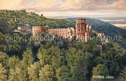 AK / Ansichtskarte Verlag_Wiedemann_WIRO_Nr. 1933 A Heidelberg Schloss  Verlag_Wiedemann_WIRO_Nr.