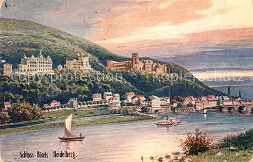 AK / Ansichtskarte Verlag_Wiedemann_WIRO_Nr. 1966 A Schloss Hotels Heidelberg Verlag_Wiedemann_WIRO_Nr.