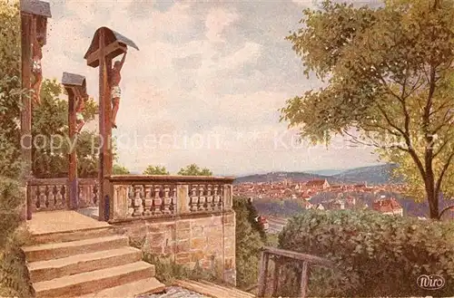 AK / Ansichtskarte Verlag_WIRO_Wiedemann_Nr. 2787 Schwaebisch Gmuend Blick vom Salvator Verlag_WIRO_Wiedemann_Nr.