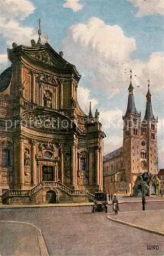 AK / Ansichtskarte Verlag_Wiedemann_WIRO_Nr. 2933 B Wuerzburg Neumuenster Dom  Verlag_Wiedemann_WIRO_Nr.
