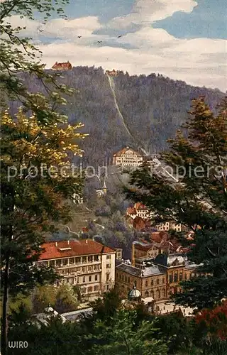 AK / Ansichtskarte Verlag_Wiedemann_WIRO_Nr. 2747 A Wildbad Sommerberg Bergbahn Verlag_Wiedemann_WIRO_Nr.
