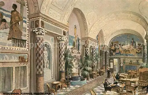 AK / Ansichtskarte Verlag_Tucks_Oilette_Nr. 2001 Wiesbaden Kurhaus Muschelsaal N. Beraud  Verlag_Tucks_Oilette_Nr.