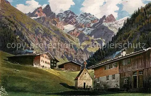 AK / Ansichtskarte Verlag_Wiedemann_WIRO_Nr. 2382 A Oberstdorf Einoedsbach Verlag_Wiedemann_WIRO_Nr.