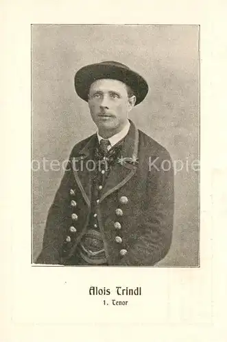 AK / Ansichtskarte Saenger_Band Alois Trindl 1. Tenor Oba Innviertla Altheim Braunau Inn  Saenger Band