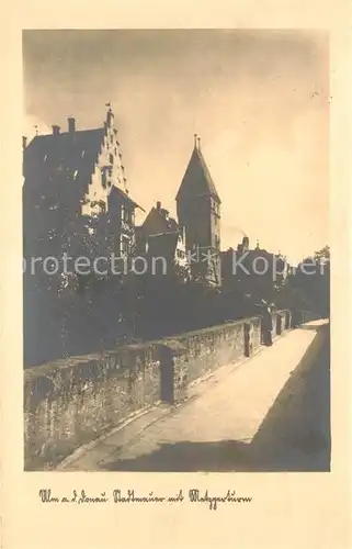 AK / Ansichtskarte Ulm_Donau Stadtmauer mit Metzgerturm Ulm_Donau
