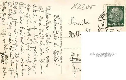 AK / Ansichtskarte Stralsund_Mecklenburg_Vorpommern Blick ueber den Knieper Teich auf St Marienkirche Stralsund_Mecklenburg