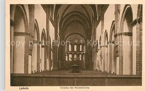 AK / Ansichtskarte Lehnin Inneres der Klosterkirche Lehnin