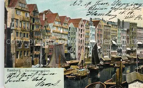 AK / Ansichtskarte Hamburg Deichstrassenfleet Hamburg