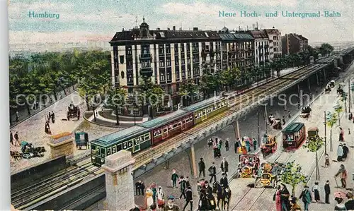 AK / Ansichtskarte Hamburg Neue Hoch  und Untergrundbahn Hamburg