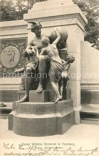 AK / Ansichtskarte Hamburg Kaiser Wilhelm Denkmal Hamburg