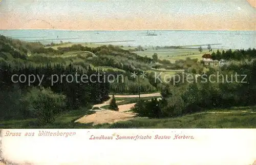 AK / Ansichtskarte Wittenbergen_Elbe Landhaus Sommerfrische Gustav Herbers Wittenbergen Elbe