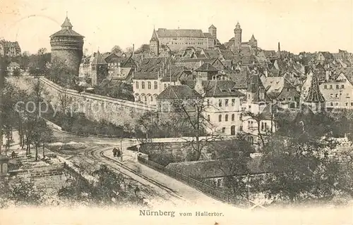 AK / Ansichtskarte Nuernberg Altstadt Blick vom Hallertor Nuernberg