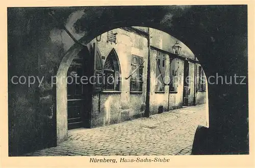 AK / Ansichtskarte Nuernberg Hans Sachs Stube Nuernberg