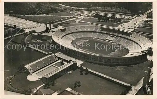 AK / Ansichtskarte Berlin Olympia Stadion Amtliche Olympia Postkarte Olympiafonds Nr 13 Reichssportfeld Fliegeraufnahme Berlin