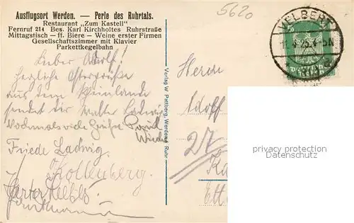 AK / Ansichtskarte Werden_Ruhr Panorama Werden Ruhr
