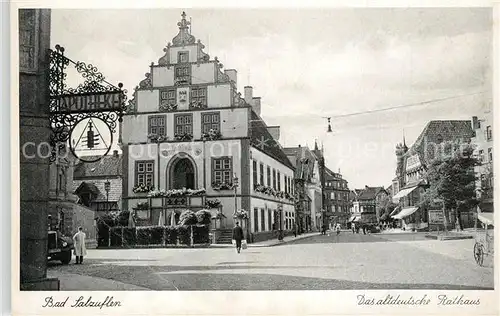 AK / Ansichtskarte Bad_Salzuflen Altdeutsches Rathaus Altstadt Bad_Salzuflen