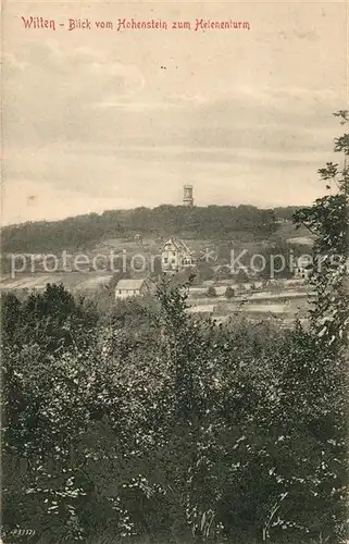 AK / Ansichtskarte Witten_Ruhr Panorama Blick vom Hohenstein zum Helenenturm Witten Ruhr