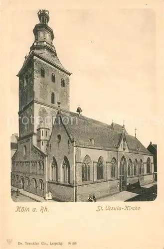 AK / Ansichtskarte Koeln_Rhein St Ursula Kirche Koeln_Rhein
