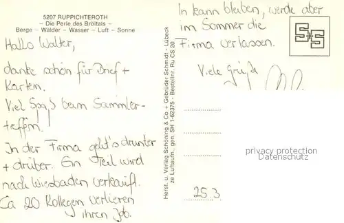AK / Ansichtskarte Ruppichteroth Fliegeraufnahme Ruppichteroth
