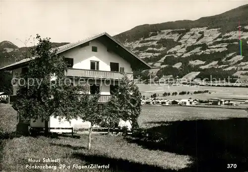 AK / Ansichtskarte Fuegen Haus Schiestl Fuegen
