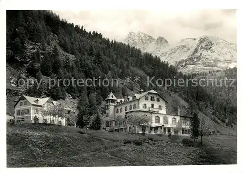 AK / Ansichtskarte Sulden_Ortler Posthotel zum Ortler Sulden_Ortler