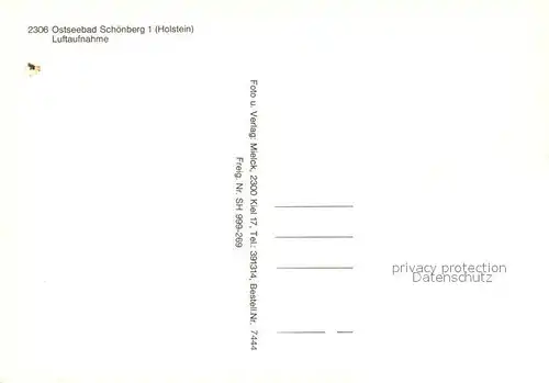 AK / Ansichtskarte Schoenberg_Holstein Fliegeraufnahme Schoenberg_Holstein