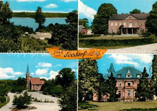 AK / Ansichtskarte Seedorf_Lauenburg Schaalsee Schloss Kirche Park Seedorf_Lauenburg