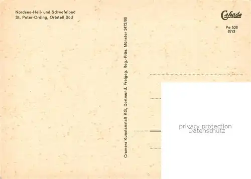 AK / Ansichtskarte St_Peter Ording Fliegeraufnahme St_Peter Ording