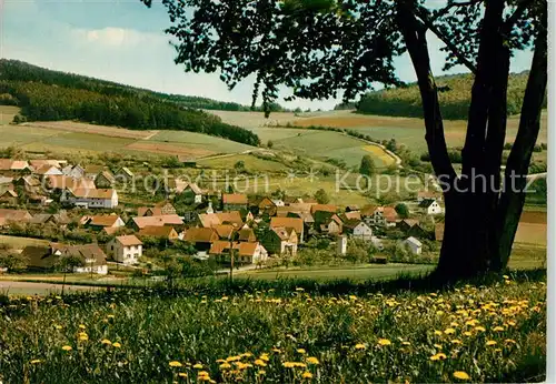 AK / Ansichtskarte Wickersrode Gasthaus Zur Post Ortsansicht Wickersrode