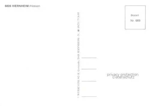 AK / Ansichtskarte Viernheim Stadtplatz Viernheim