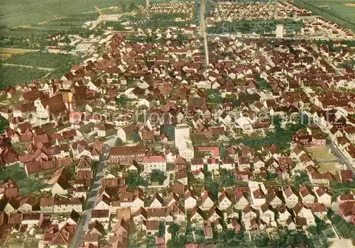 AK / Ansichtskarte Buerstadt Fliegeraufnahme Buerstadt