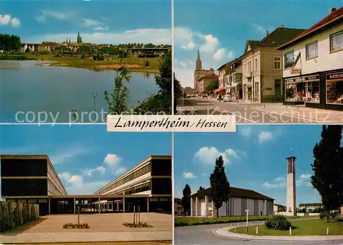 AK / Ansichtskarte Lampertheim_Bergstrasse Teilansichten Kirche Lampertheim_Bergstrasse