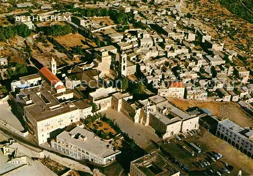 AK / Ansichtskarte Bethlehem_Yerushalayim Fliegeraufnahme Church of the Nativity Bethlehem_Yerushalayim