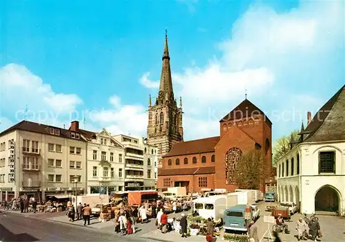 AK / Ansichtskarte Erkelenz Marktplatz Kirchturm Erkelenz