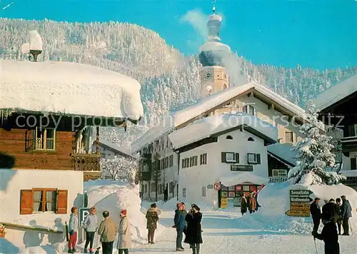 AK / Ansichtskarte Reit_Winkl Am Dorfplatz Reit_Winkl