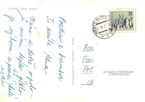 AK / Ansichtskarte Hyncice_Heinzendorf okres Bruntal 