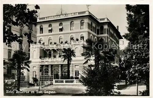 AK / Ansichtskarte Lugano_TI Hotel Bellevue au Lac  Lugano_TI