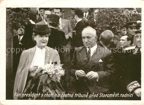 AK / Ansichtskarte Politiker Praesident Eduard Benes  Politiker