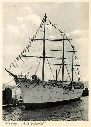AK / Ansichtskarte Segelschiffe Hein Godenwind Hamburg Segelschiffe