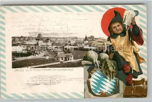 AK / Ansichtskarte Muenchner_Kindl Oktoberfest Muenchen  Muenchner Kindl