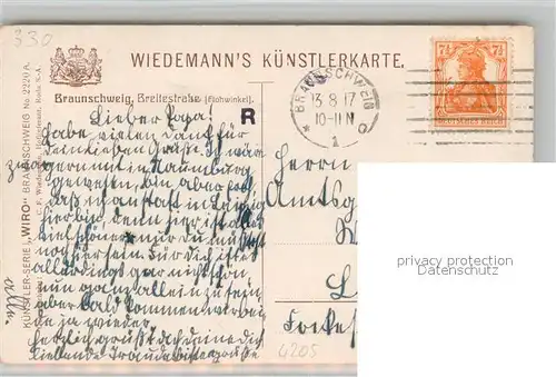 AK / Ansichtskarte Verlag_Wiedemann_WIRO_Nr. 2220 A Braunschweig Breitestrasse Flohwinkel  Verlag_Wiedemann_WIRO_Nr.